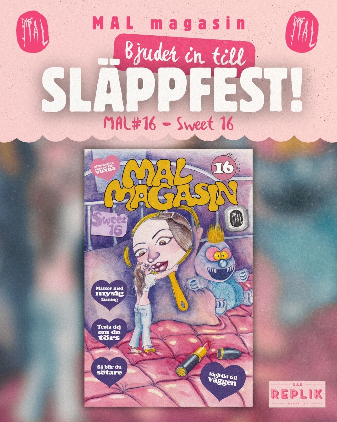 Släpp på Bar Replik 28/3